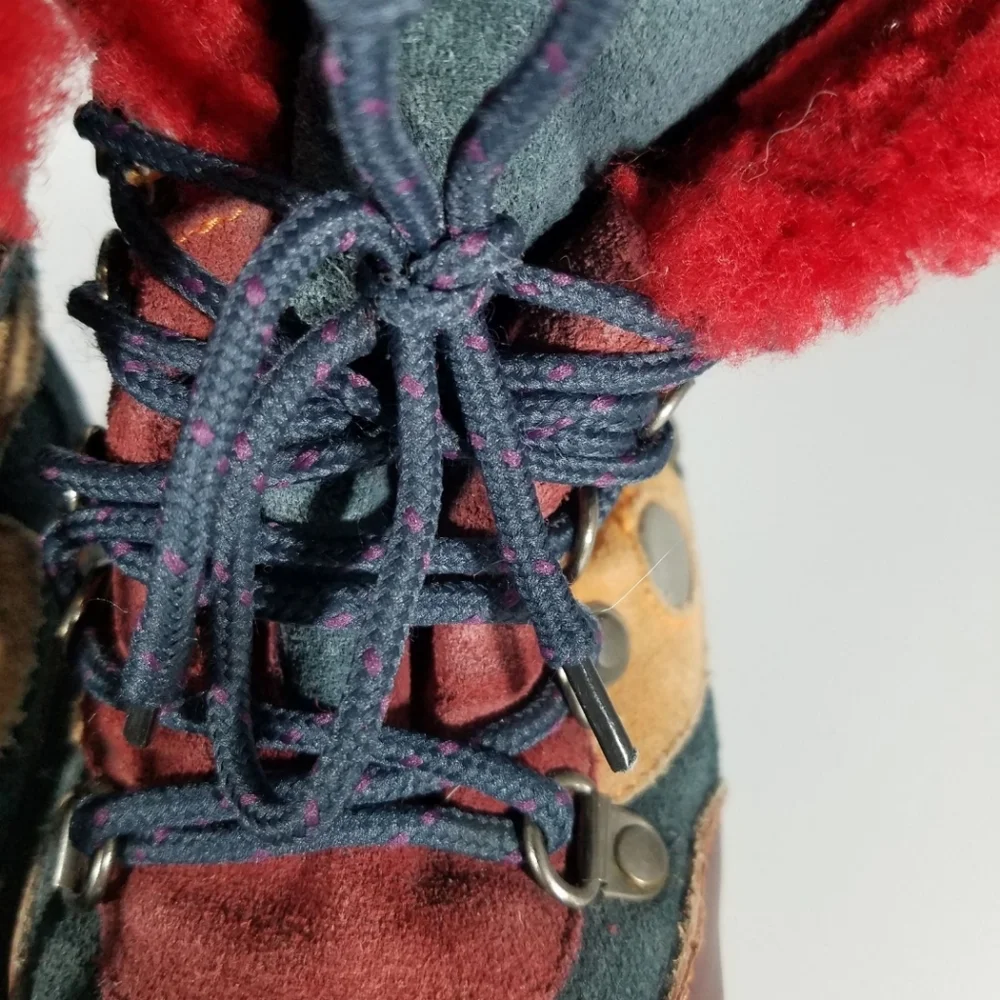 Antilopa Toddler Boys 28 Suede and Sheepskin Fleece Lined Boots *Note Scuffs